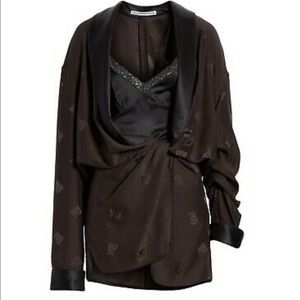 Alexander wang logo mini romper dress as seen on HonestlyKate